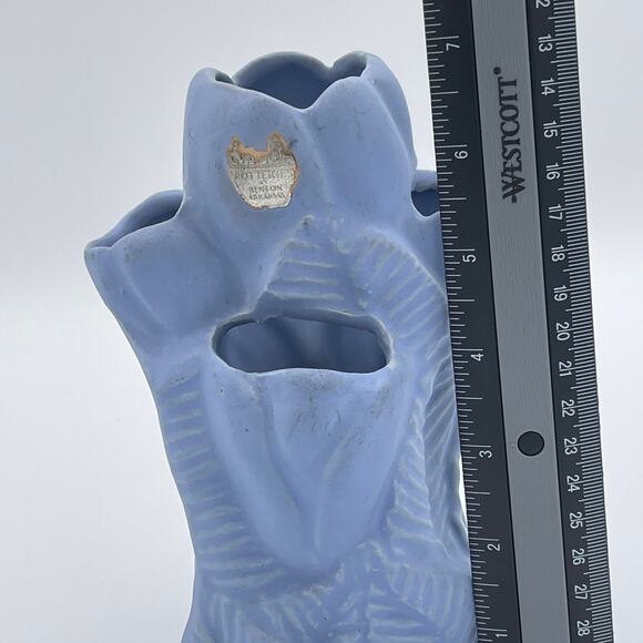 Niloak Art Deco Blue Tulip Vase - Picture 14 of 15